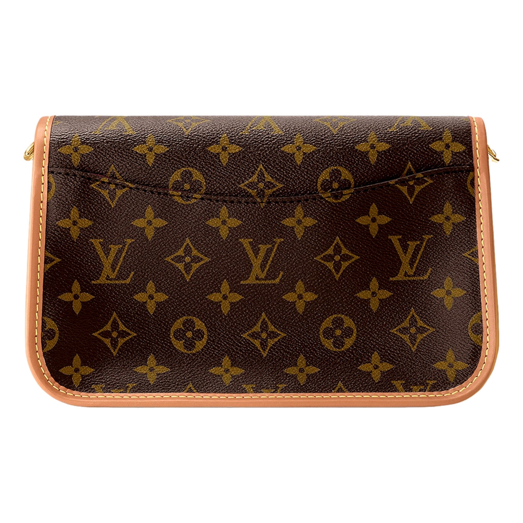 Louis Vuitton Diane Monogram Canvas Leather Satchel with Jacquard Strap