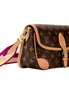 Louis Vuitton Diane Monogram Canvas Leather Satchel with Jacquard Strap