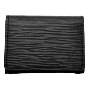 Louis Vuitton Envelope Carte de Visite Black Epi Leather available at Queen Bee of Beverly Hills