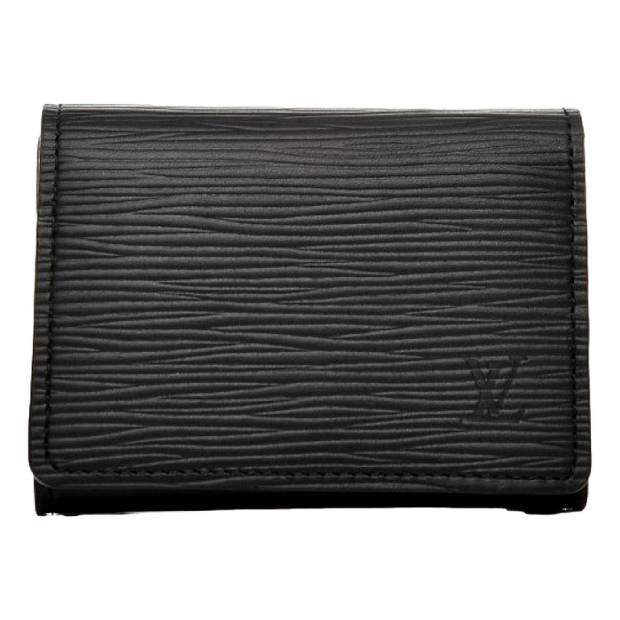 Louis Vuitton Envelope Carte de Visite Black Epi Leather available at Queen Bee of Beverly Hills