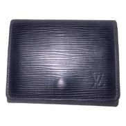 Louis Vuitton Envelope Carte de Visite Black Epi Leather available at Queen Bee of Beverly Hills
