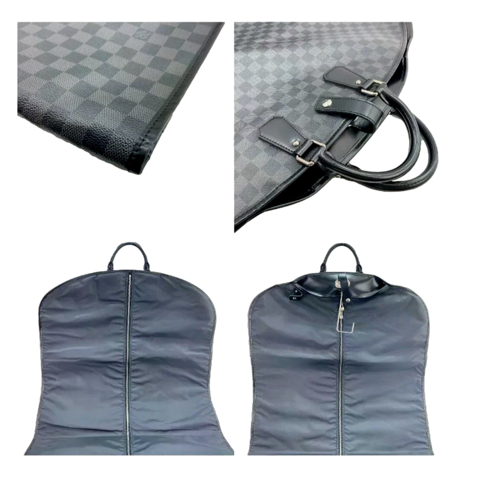 Louis Vuitton Damier Graphite Garment Bag - available at Queen Bee of Beverly Hills. 