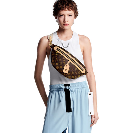 Louis Vuitton High Rise Bumbag Classic Monogram Leather Trim