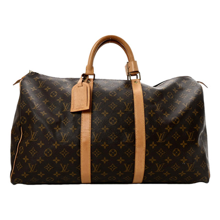Louis Vuitton Keepall 55 Monogram Canvas Duffle Bag available at Queen Bee of Beverly Hills