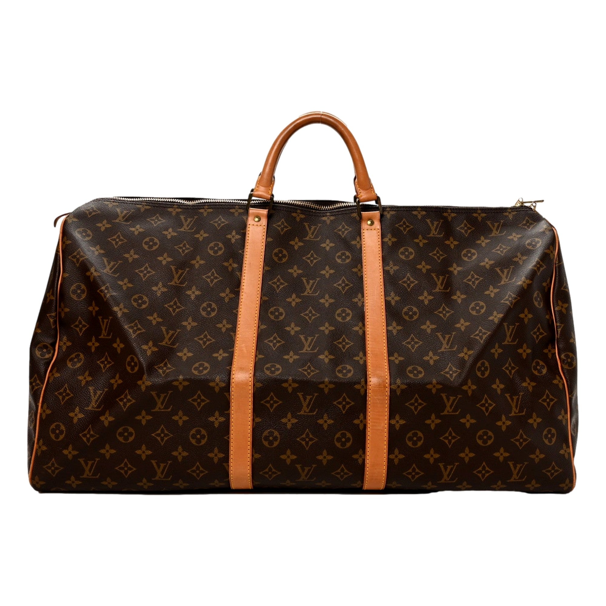 Louis Vuitton Keepall Bandoulière 60 Monogram Canvas Duffle Bag - available at Queen Bee of Beverly Hills. 