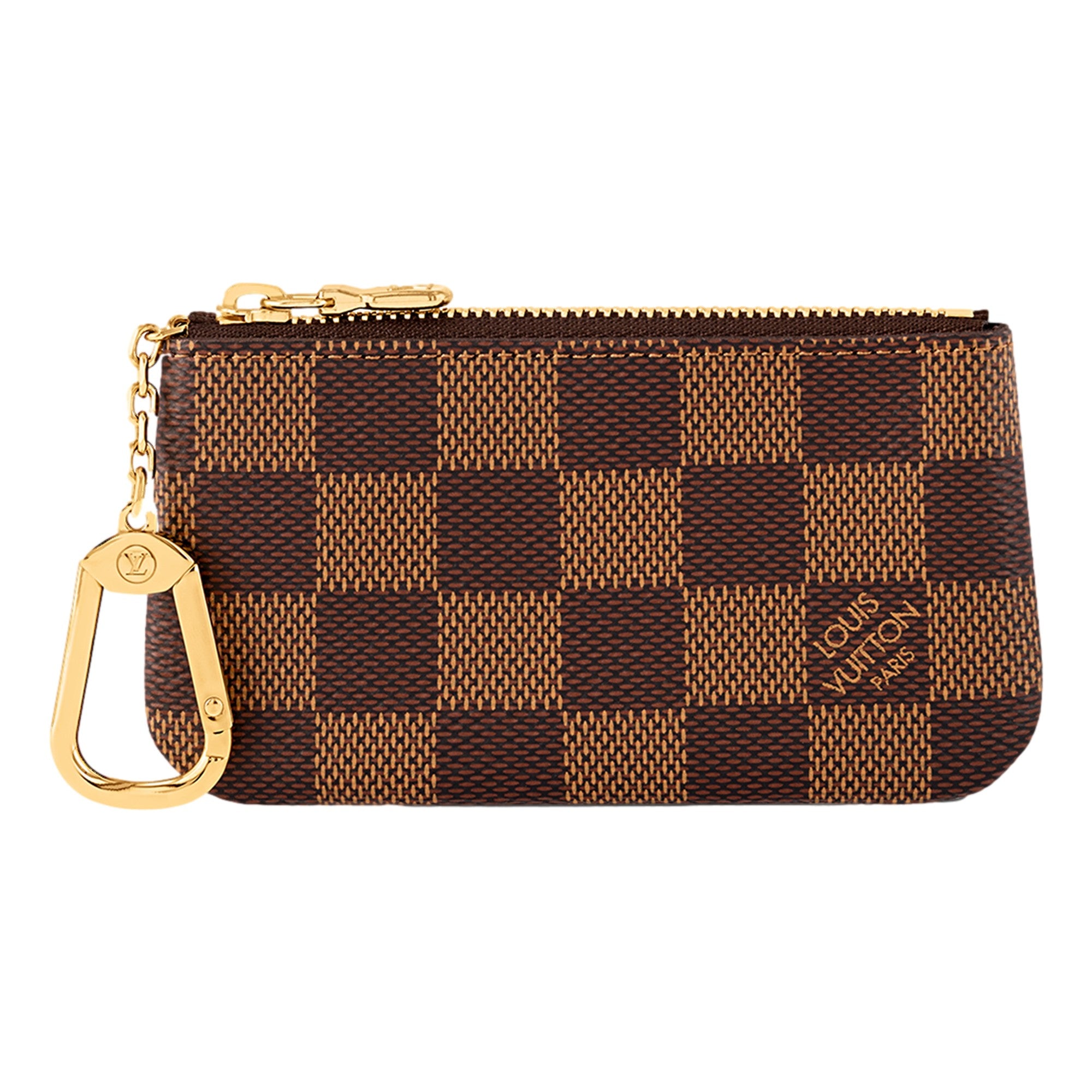 Louis Vuitton Monogram Canvas Damier Ebene Key Pouch Wallet available at Queen Bee of Beverly Hills