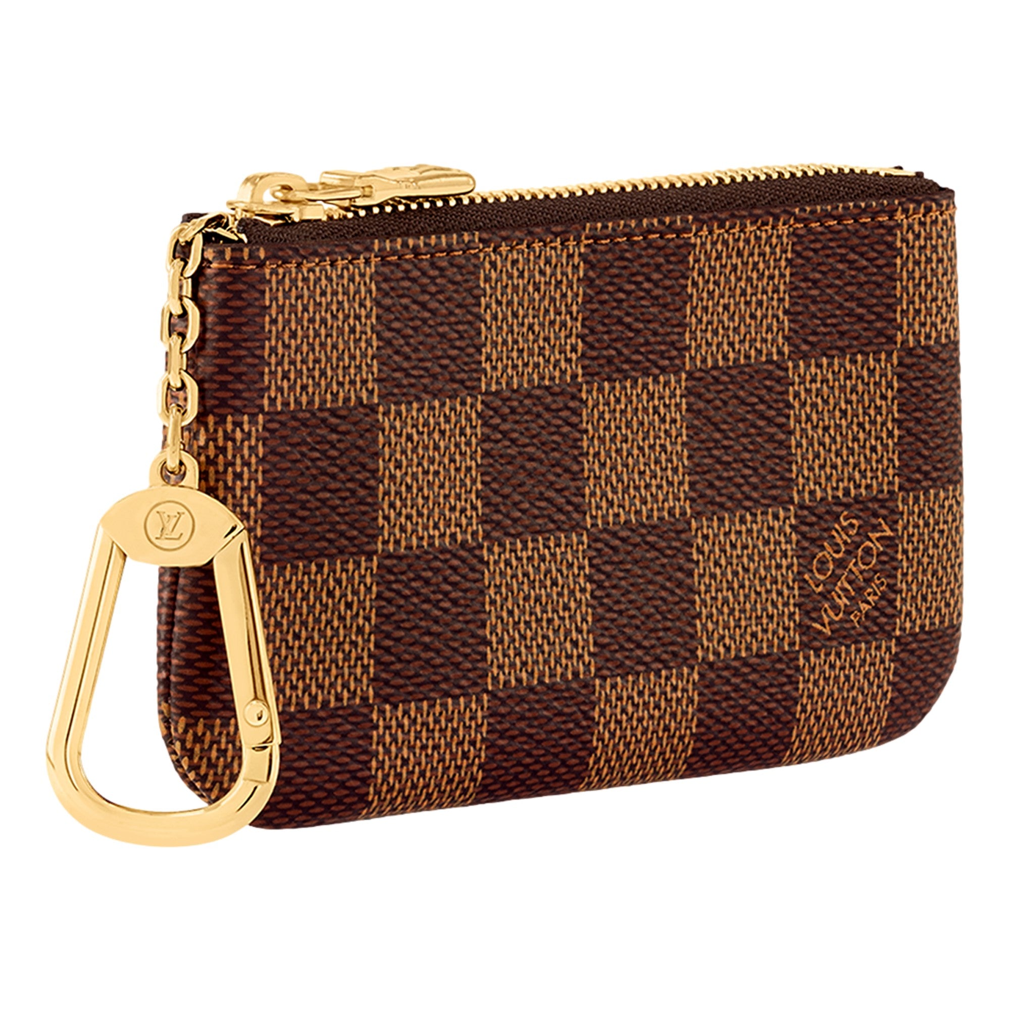 Louis Vuitton Monogram Canvas Damier Ebene Key Pouch Wallet available at Queen Bee of Beverly Hills