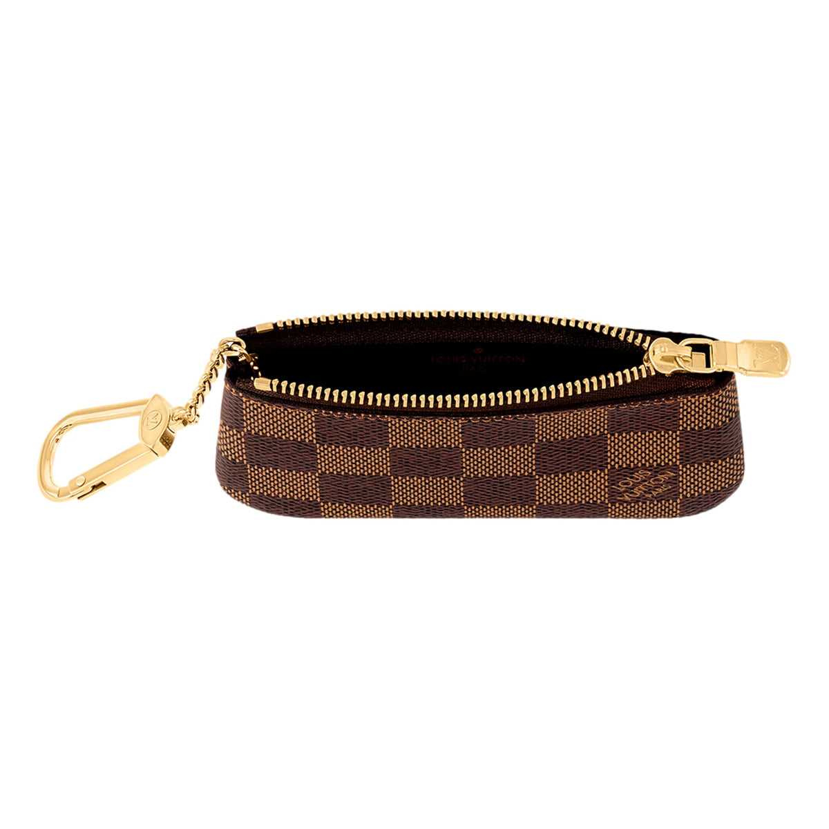 Louis Vuitton Monogram Canvas Damier Ebene Key Pouch Wallet available at Queen Bee of Beverly Hills