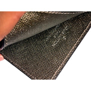 Louis Vuitton Card Holder Black Silver Glitter Classic Monogram