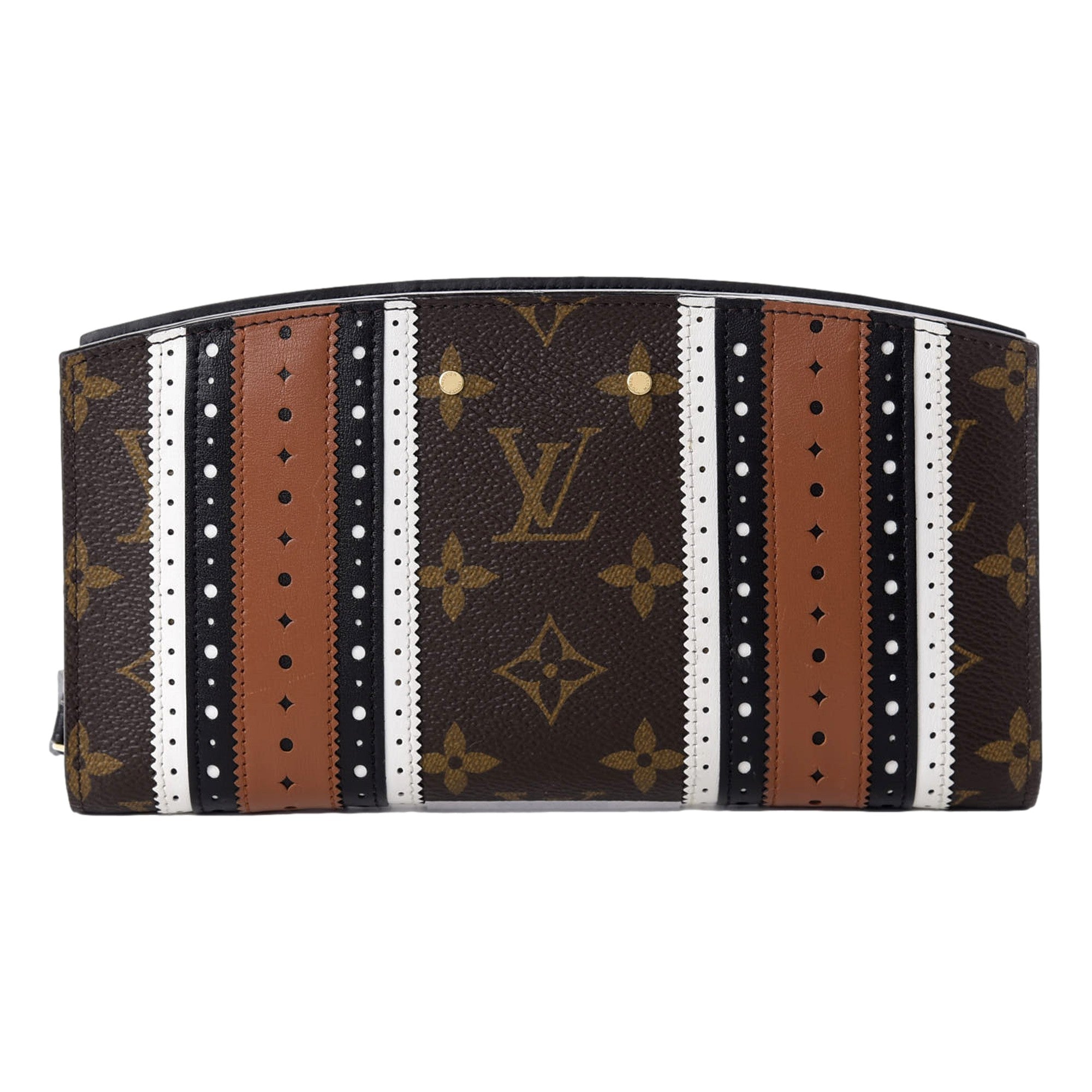 Louis Vuitton Limited Edition Zippy Steamer Wallet Brogue Monogram available at Queen Bee of Beverly Hills