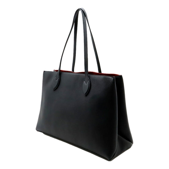 Louis Vuitton Lockme Shopper Tote Grained Leather Noir Black with Gold Hardware