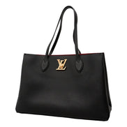 Louis Vuitton Lockme Shopper Tote Grained Leather Noir Black with Gold Hardware