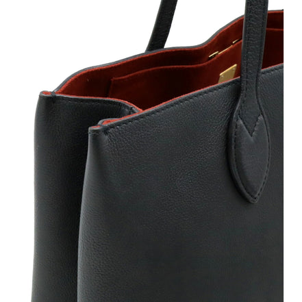 Louis Vuitton Lockme Shopper Tote Grained Leather Noir Black with Gold Hardware