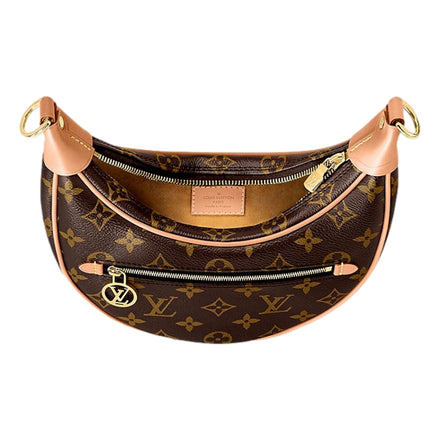 Louis Vuitton Loop Crescent Chain Crossbody Handbag Classic Monogram available at Queen Bee of Beverly Hills