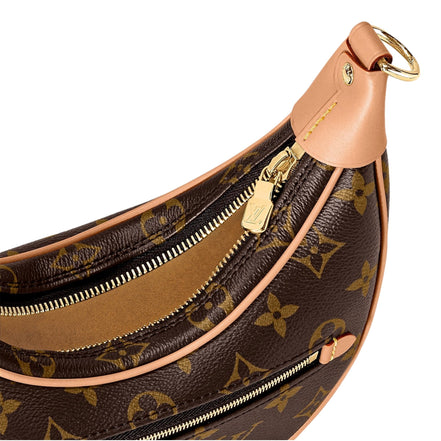 Louis Vuitton Loop Crescent Chain Crossbody Handbag Classic Monogram available at Queen Bee of Beverly Hills