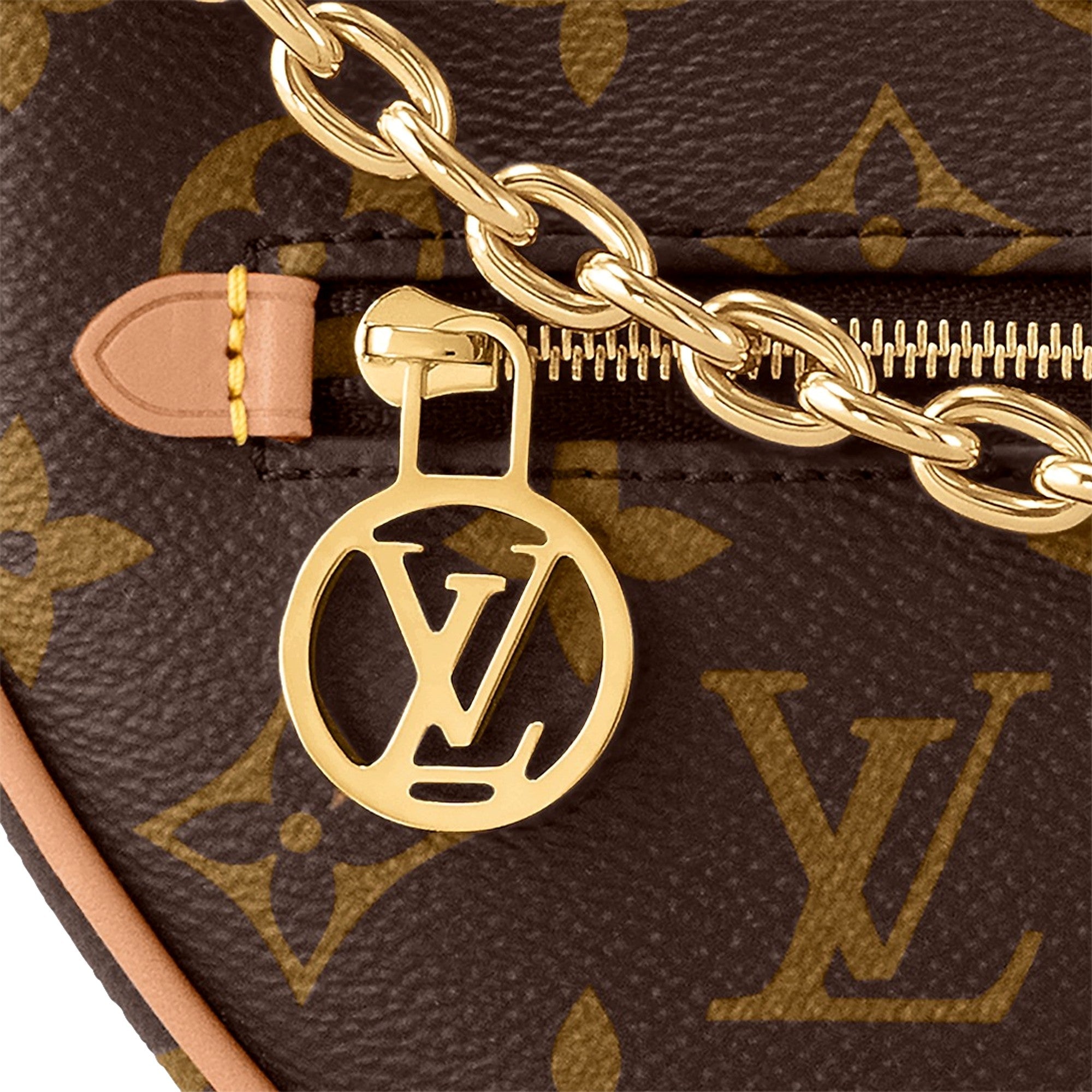 Louis Vuitton Loop Crescent Chain Crossbody Handbag Classic Monogram available at Queen Bee of Beverly Hills