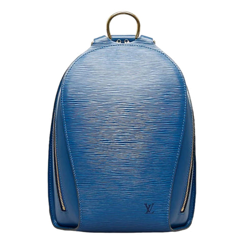 Louis Vuitton Mabillon Blue Epi Leather Backpack at_Queen_Bee_of_Beverly_Hills