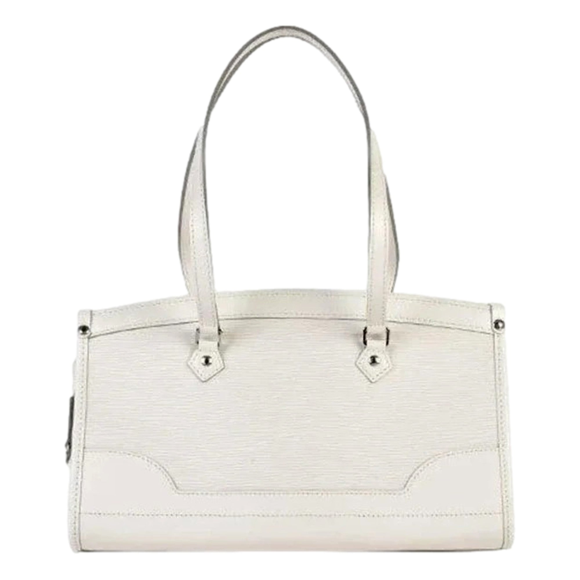 Louis Vuitton Madeleine PM Epi Shoulder Bag White available at Queen Bee of Beverly Hills