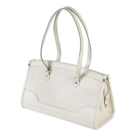Louis Vuitton Madeleine PM Epi Shoulder Bag White available at Queen Bee of Beverly Hills