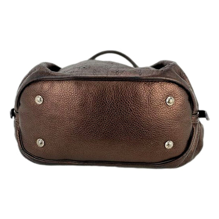 Louis Vuitton Mahina Hobo Handbag XL Leather Bronze available at Queen Bee of Beverly Hills