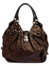 Louis Vuitton Mahina Hobo Handbag XL Leather Bronze available at Queen Bee of Beverly Hills