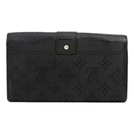 Louis Vuitton Mahina Portefeuille Iris Black Leather Wallet