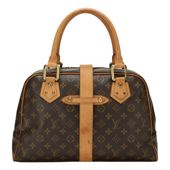 Louis Vuitton Manhattan GM Shoulder Bag in Monogram Canvas with Leather Trim