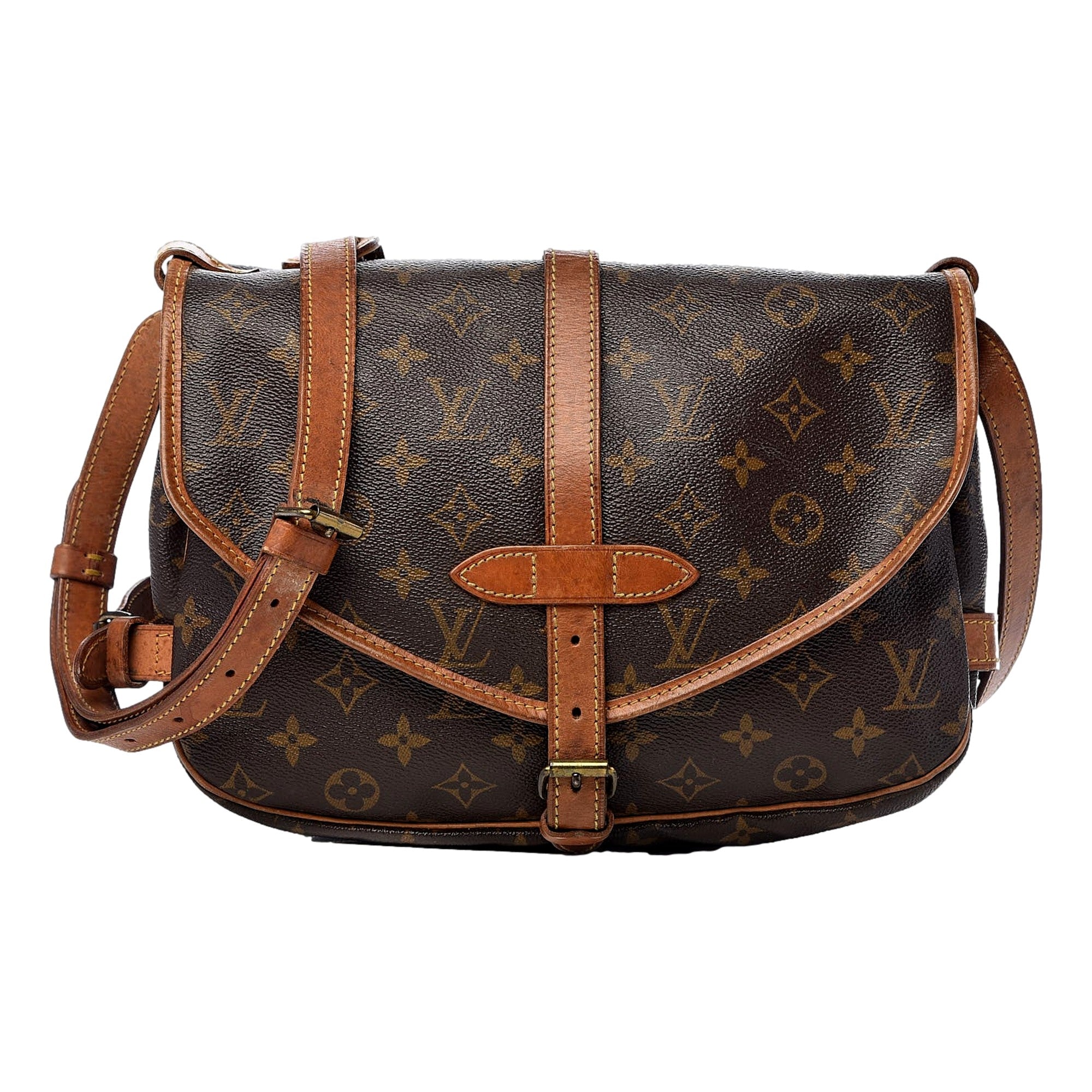 Louis Vuitton Monogram Canvas Saumur 30 Messanger Bag - available at Queen Bee of Beverly Hills. 