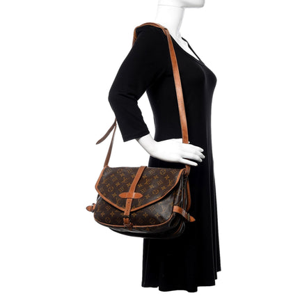 Louis Vuitton Monogram Canvas Saumur 30 Messanger Bag - available at Queen Bee of Beverly Hills. 