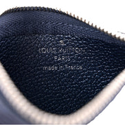 Louis Vuitton Metallic Empreinte Monogram Giant Key Pouch Navy Nacre available at Queen Bee of Beverly Hills