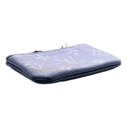 Louis Vuitton Metallic Empreinte Monogram Giant Key Pouch Navy Nacre available at Queen Bee of Beverly Hills