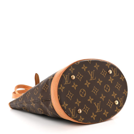 Louis Vuitton Monogram Canvas Petit Bucket Bag 23 available at Queen Bee of Beverly Hills