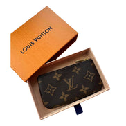 Louis Vuitton Monogram Coated Canvas Key Pouch Brown