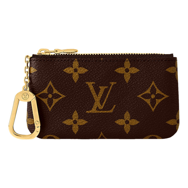 Louis Vuitton Monogram Coated Canvas Key Pouch Brown