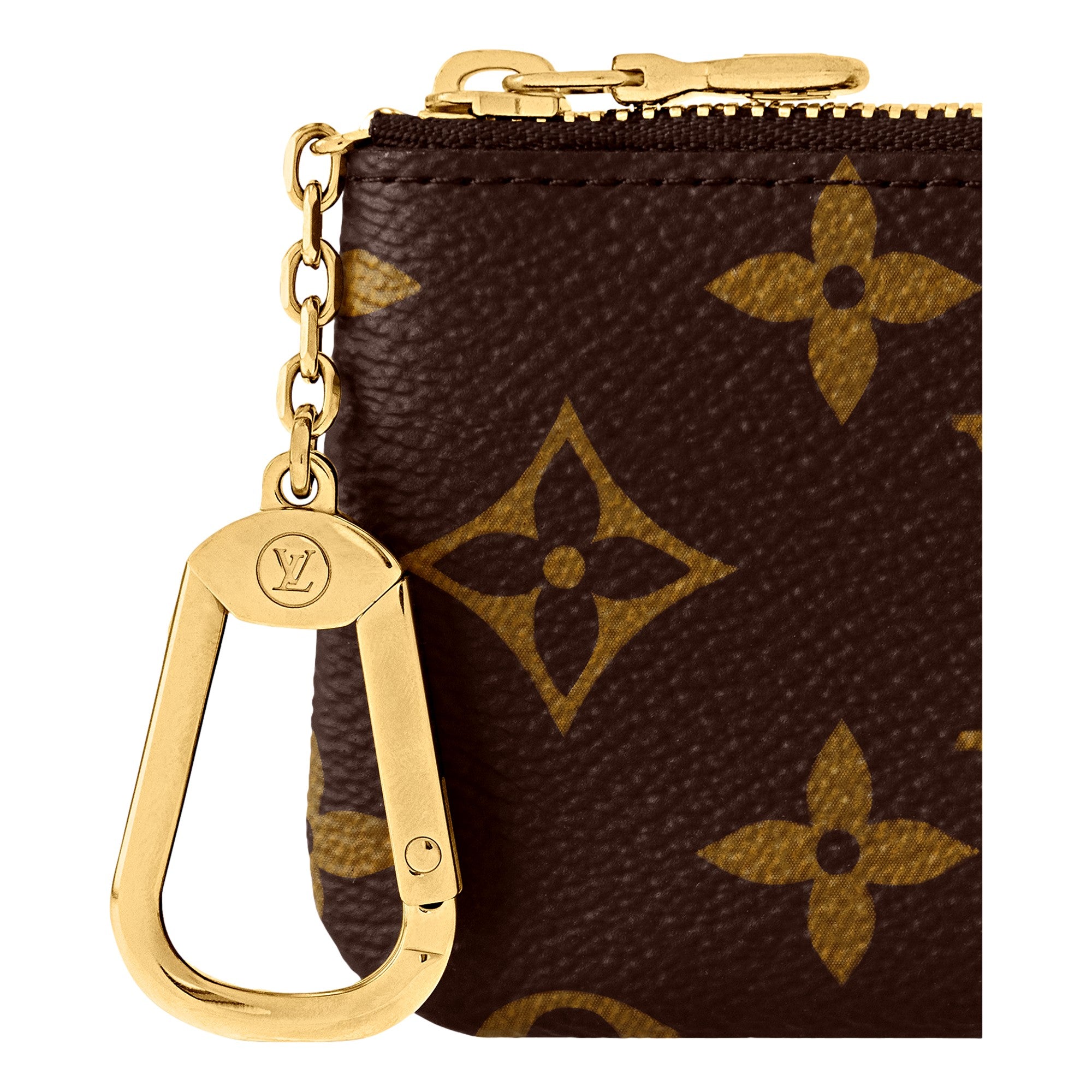 Louis Vuitton Monogram Coated Canvas Key Pouch Brown