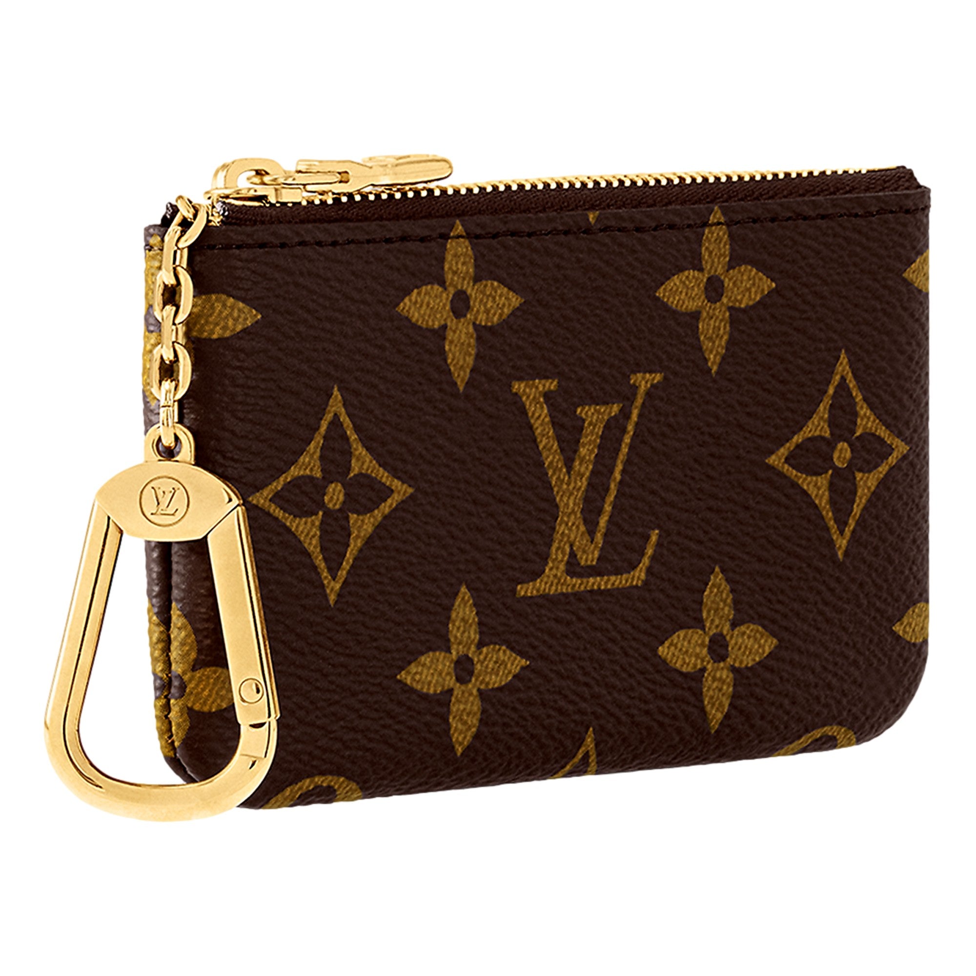 Louis Vuitton Monogram Coated Canvas Key Pouch Brown
