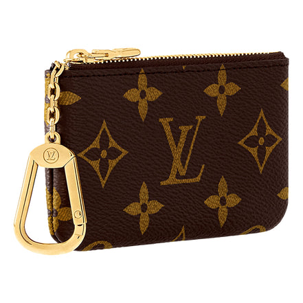 Louis Vuitton Monogram Coated Canvas Key Pouch Brown