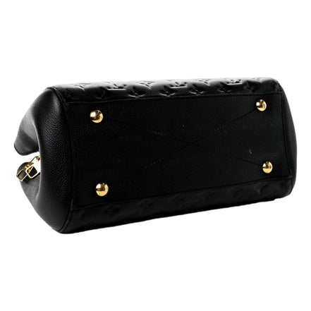 Louis Vuitton Montaigne Handbag Monogram Empreinte Leather MM Black available at Queen Bee of Beverly Hills