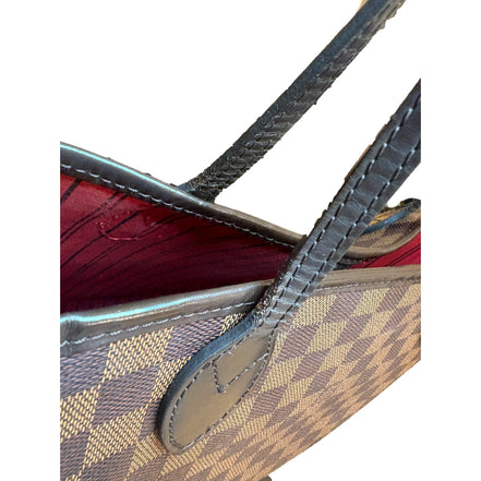 Louis Vuitton Neverfull MM Damier Ebene Brown Canvas Tote