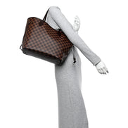 Louis Vuitton Neverfull MM Damier Ebene Brown Canvas Tote