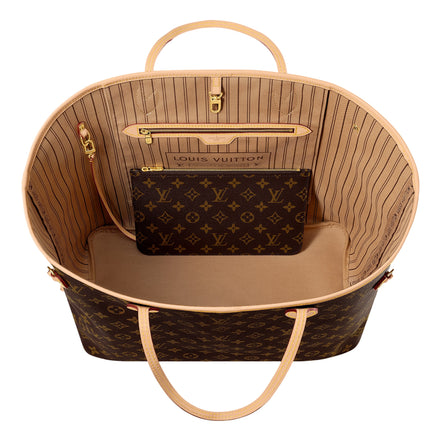 Louis Vuitton Neverfull GM Monogram Canvas Tote Bag with Detachable Pouch