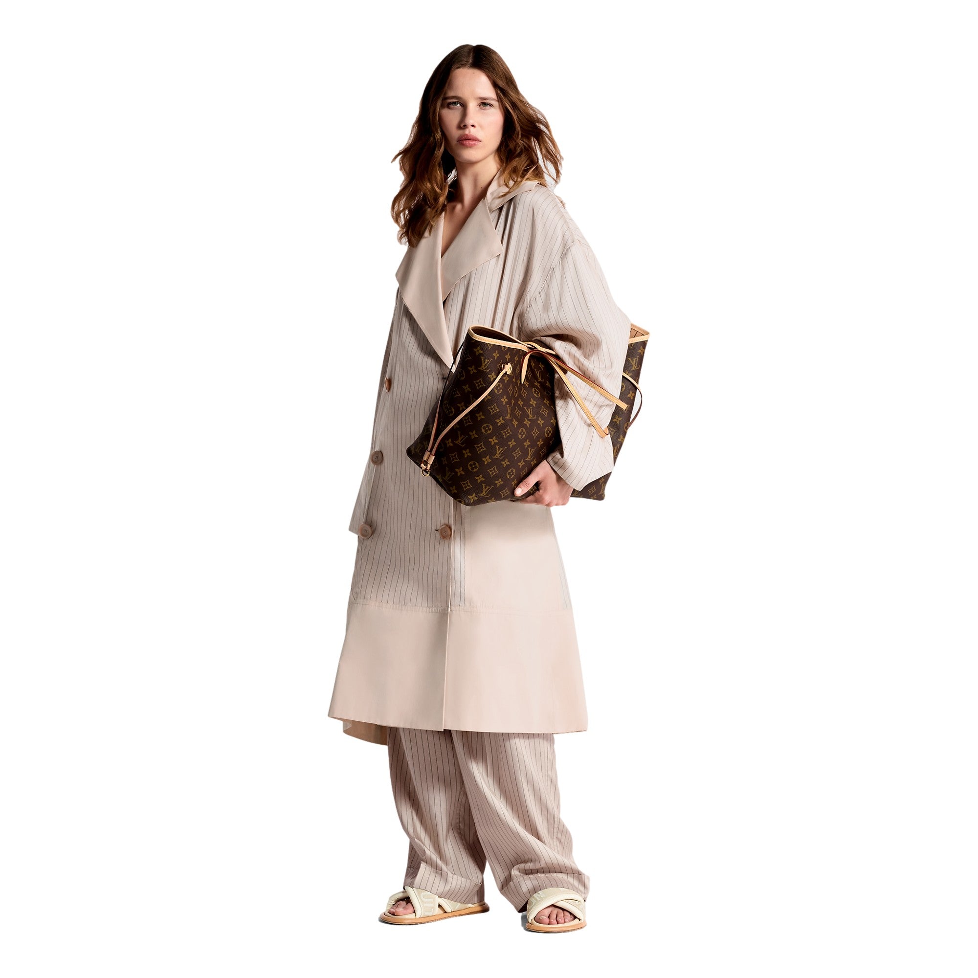 Louis Vuitton Neverfull GM Monogram Canvas Tote Bag with Detachable Pouch