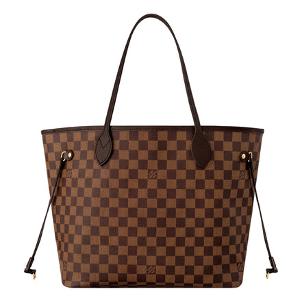 Louis Vuitton Neverfull MM Damier Ebene Coated Canvas Cherry Tote Bag available at Queen Bee of Beverly Hills