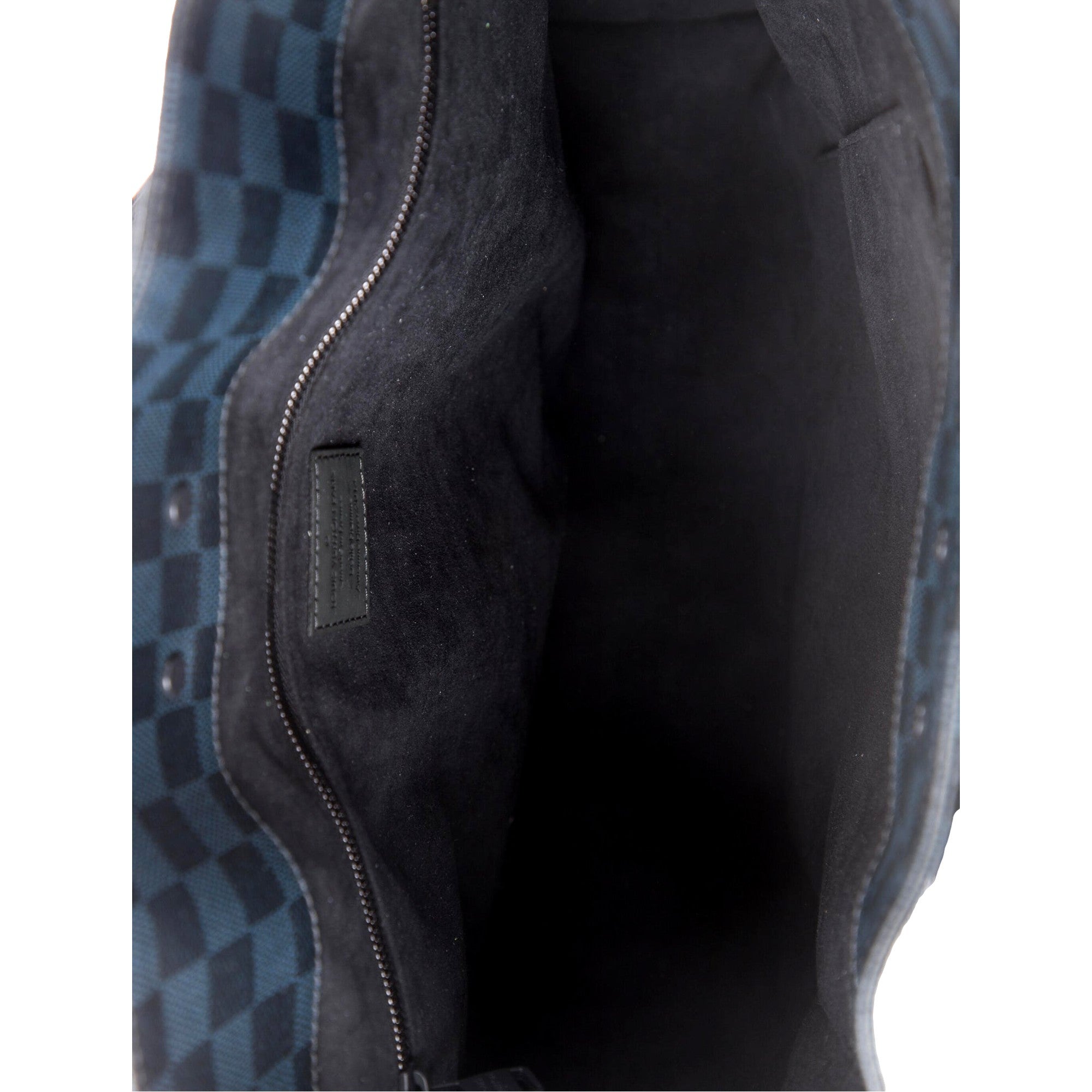 Louis Vuitton North South Tote Handbag Damier Cobalt Black and Navy available at Queen Bee of Beverly Hills