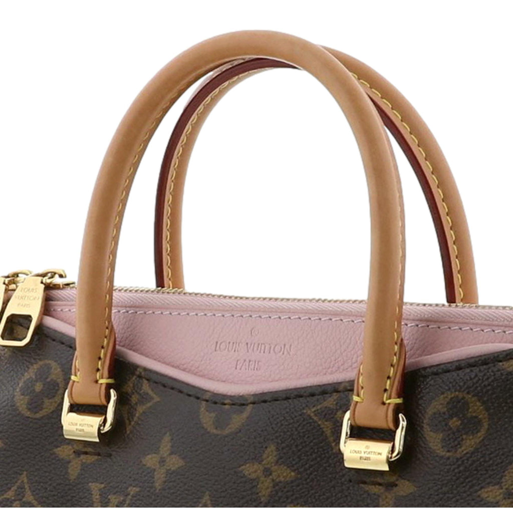 Louis Vuitton Pallas BB Damier Pink Coated Canvas Satchel Bag with Str –  Queen Bee of Beverly Hills