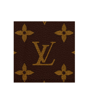 Louis Vuitton Monogram Canvas Cowhide Leather Passport Cover in Classic Brown