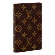 Louis Vuitton Monogram Canvas Cowhide Leather Passport Cover in Classic Brown