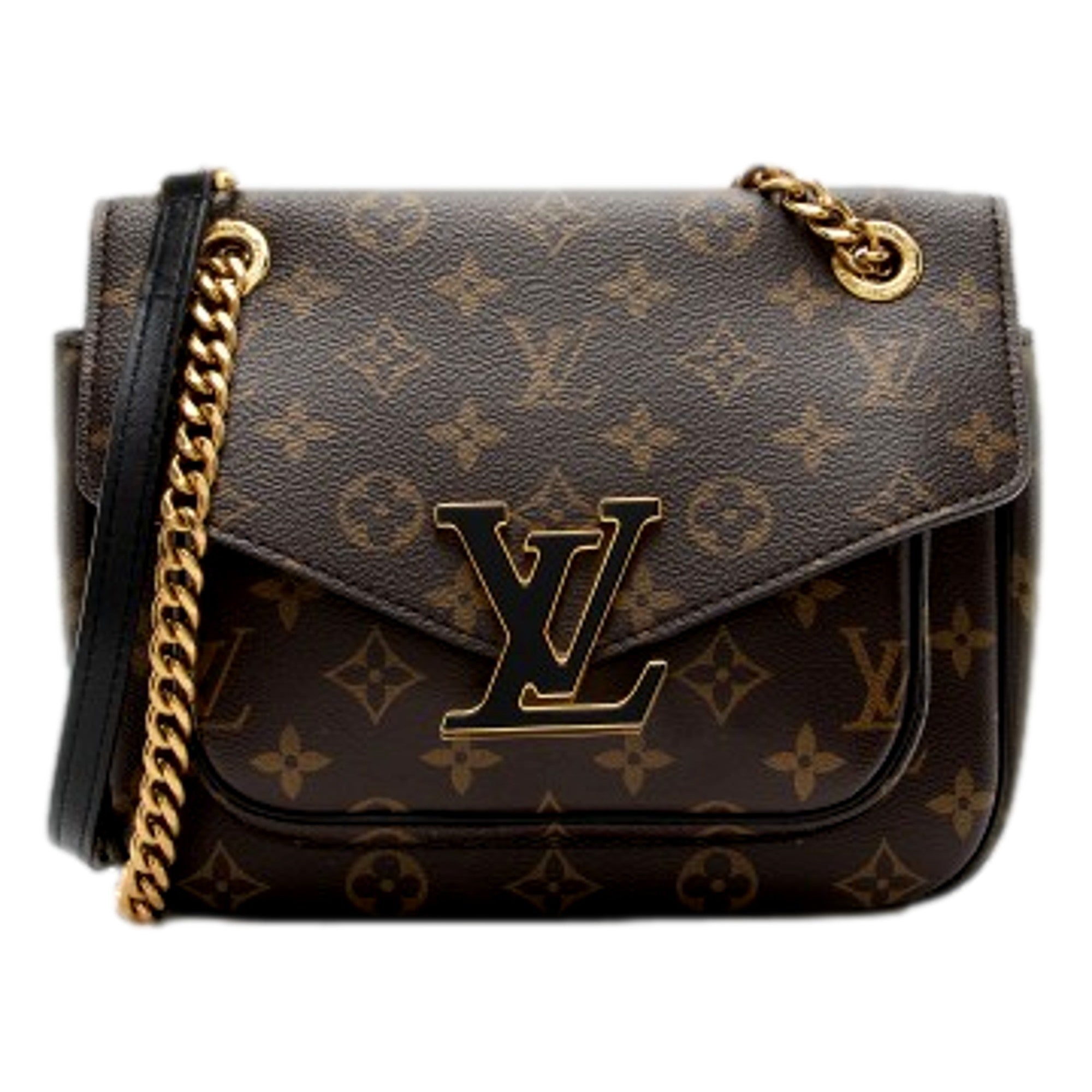 Louis Vuitton Passy Monogram Canvas Shoulder Bag - available at Queen Bee of Beverly Hills. 