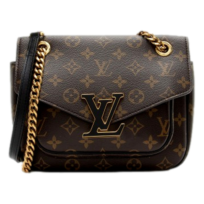 Louis Vuitton Passy Monogram Canvas Shoulder Bag - available at Queen Bee of Beverly Hills. 