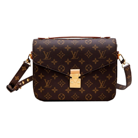 Louis Vuitton Pochette Métis Brown Monogram Crossbody at_Queen_Bee_of_Beverly_Hills